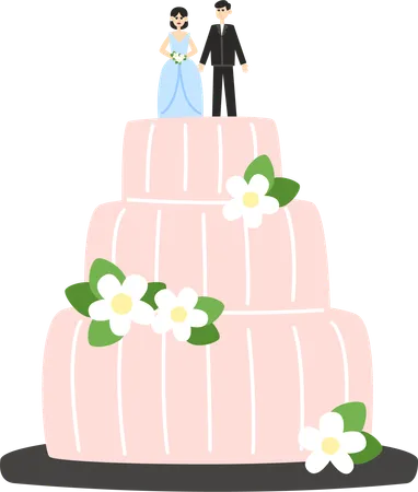 Bolo de casamento  Ilustração