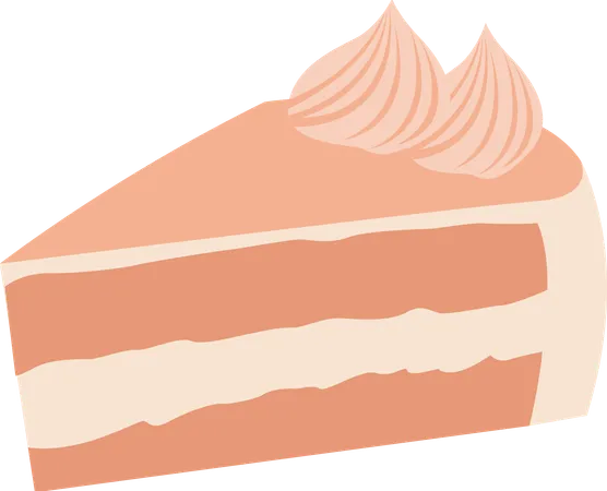 Bolo Tiramisu com Cobertura de Creme  Ilustração