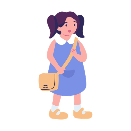 Bolsa de transporte para menina  Ilustração