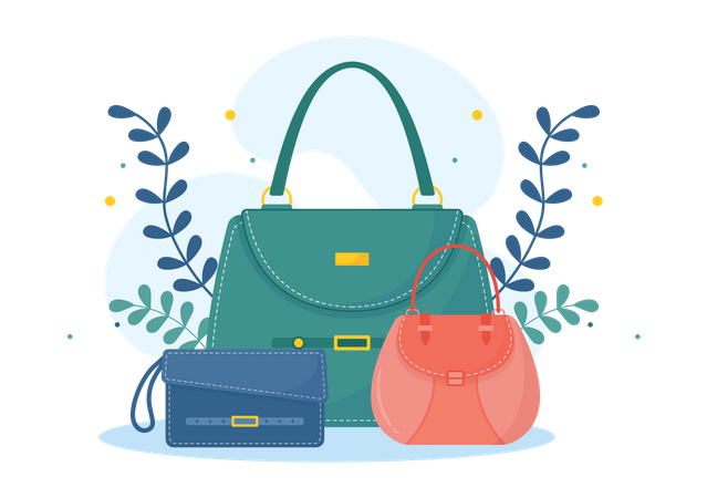 Bolsa feminina  Ilustração