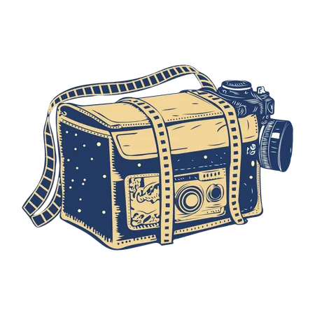 Bolsa da Camera  Ilustração