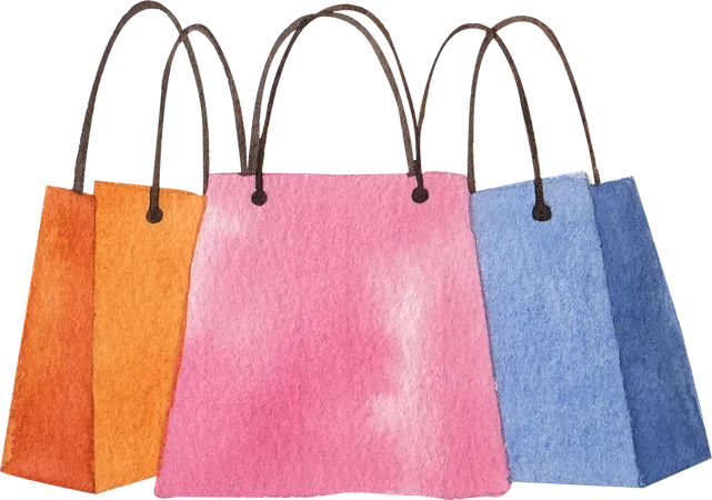 Bolsas de compra  Ilustración