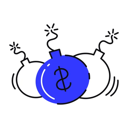 Bomba de dinheiro  Ilustração