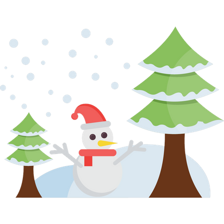 Boneco de neve  Ilustração