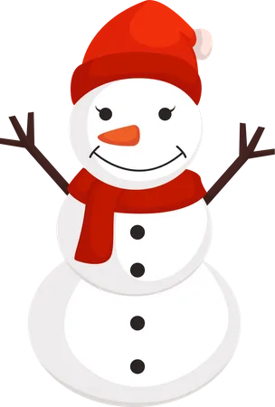 Boneco de neve de natal  Ilustração