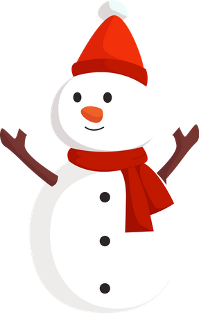 Boneco de neve de natal  Ilustração