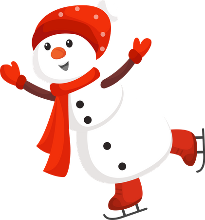 Boneco de neve de natal  Ilustração