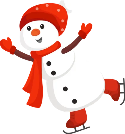 Boneco de neve de natal  Ilustração