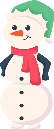 Boneco de neve natal  Ilustração