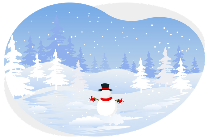 Bonhomme de neige  Illustration