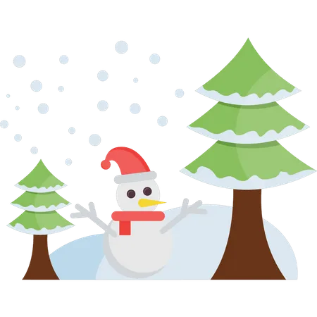 Bonhomme de neige  Illustration