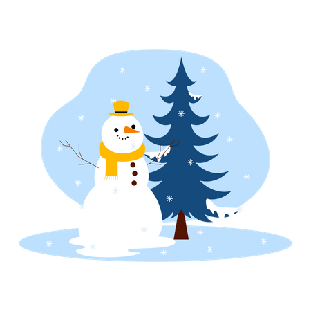 Bonhomme de neige  Illustration