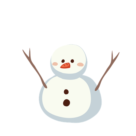 Bonhomme de neige de Noël  Illustration