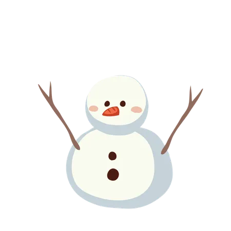 Bonhomme de neige de Noël  Illustration