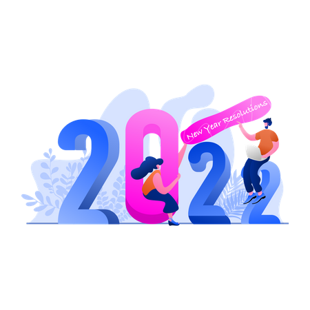 Bonne année 2022  Illustration