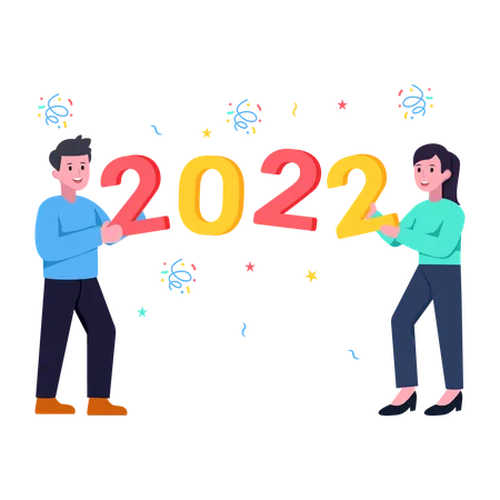 Bonne année 2022  Illustration