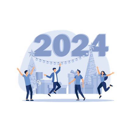 Bonne année 2024  Illustration