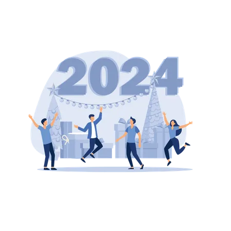 Bonne année 2024  Illustration