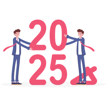 Bonne année 2025  Illustration