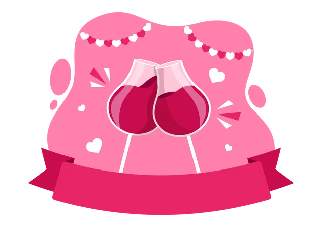 Bonne fête Galentine  Illustration