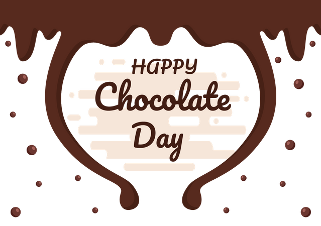 Bonne journée du chocolat  Illustration