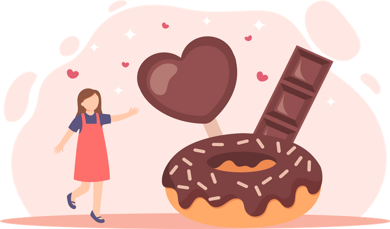 Bonne journée du chocolat  Illustration