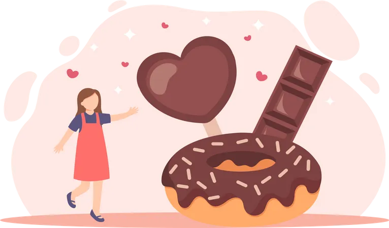 Bonne journée du chocolat  Illustration