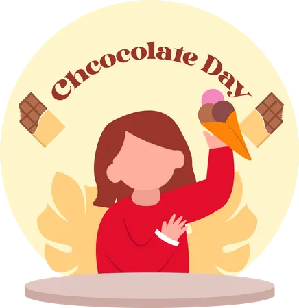 Bonne journée du chocolat  Illustration