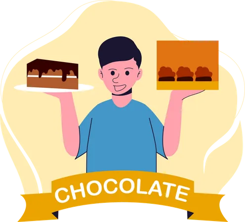 Bonne journée du chocolat  Illustration
