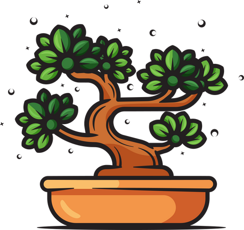 Bonsai  Illustration