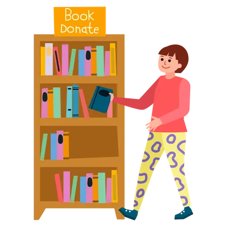 Book donation  Illustration