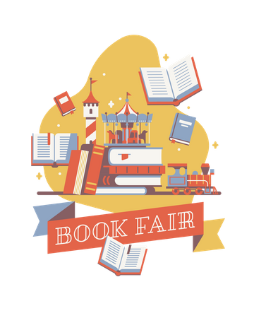 Book fair  Illustration