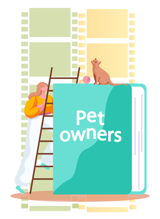 Book for pet owners  Illustration