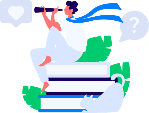 本を読む  イラスト