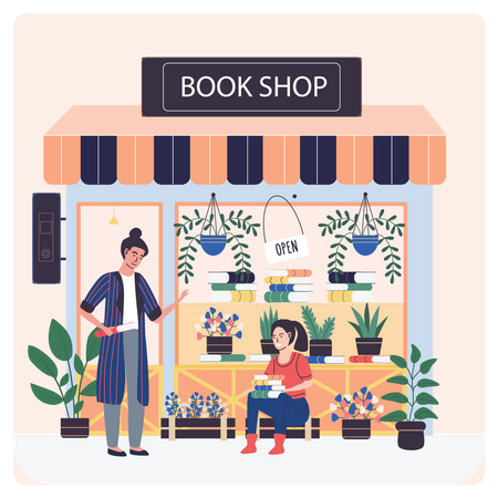 Book Store  Illustration