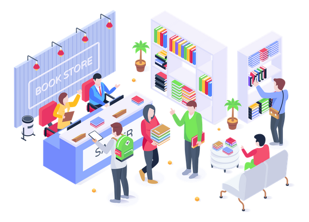 Book Store  Illustration