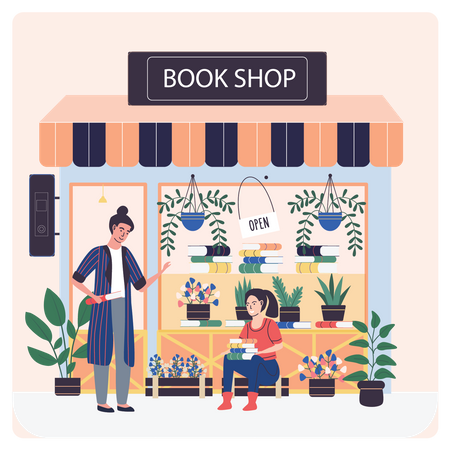 Book Store  Illustration