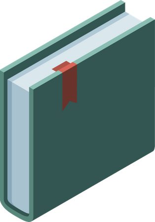Book with bookmark  Illustration