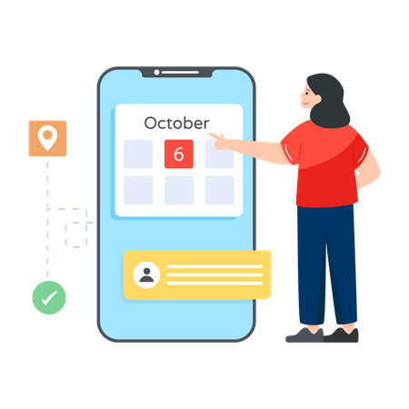 Booking App  Illustration