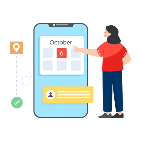 Booking App  Illustration