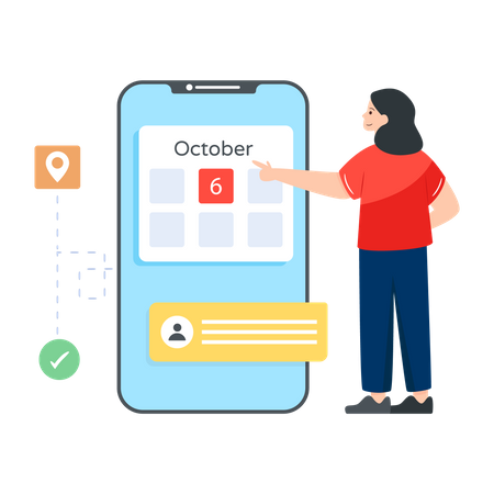 Booking App  Illustration