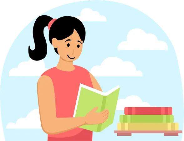 Books To Reading  Illustration