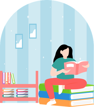Books To Reading Illustration