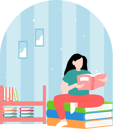 Books To Reading  Illustration