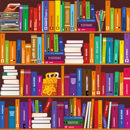 Bookshelf  Illustration