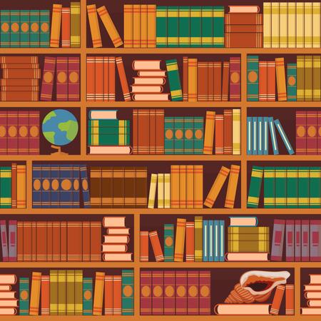 Bookshelf  Illustration