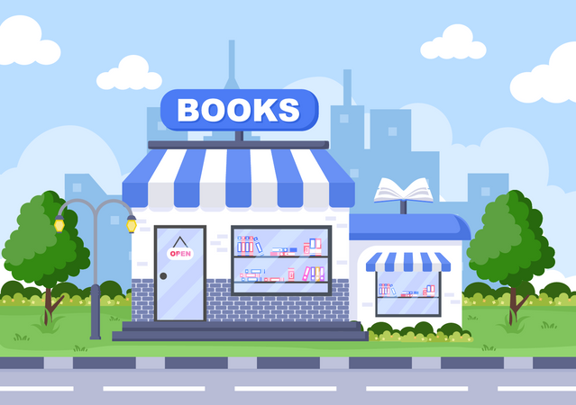 Bookstore Illustration