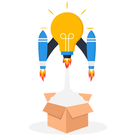 Boost creative idea  Illustration