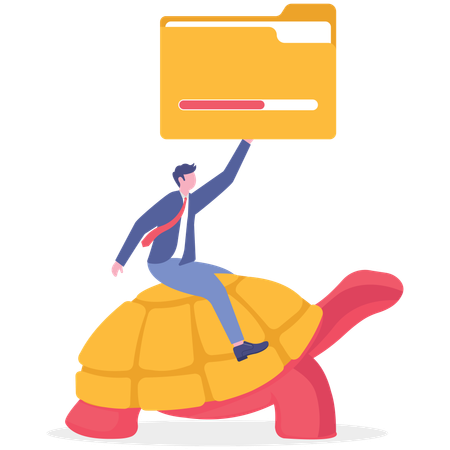 Boost fast speed to win business competition  Illustration