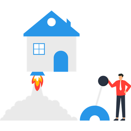 Boost Real Estate Property  Illustration